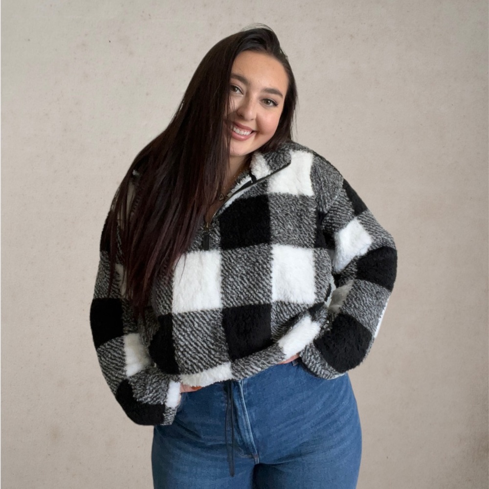 it’s so fluffy quarter zip